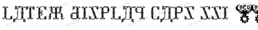 Latex Display Caps SSi字体转换